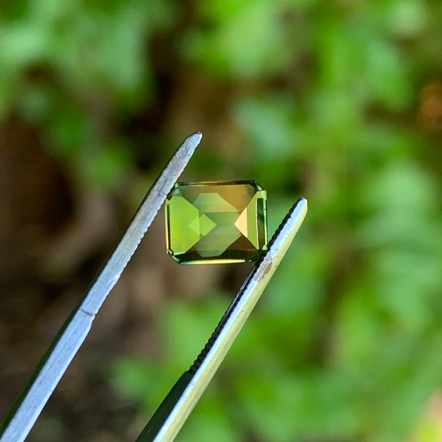 1.32ct Green yellow Parti Sapphire - unheated