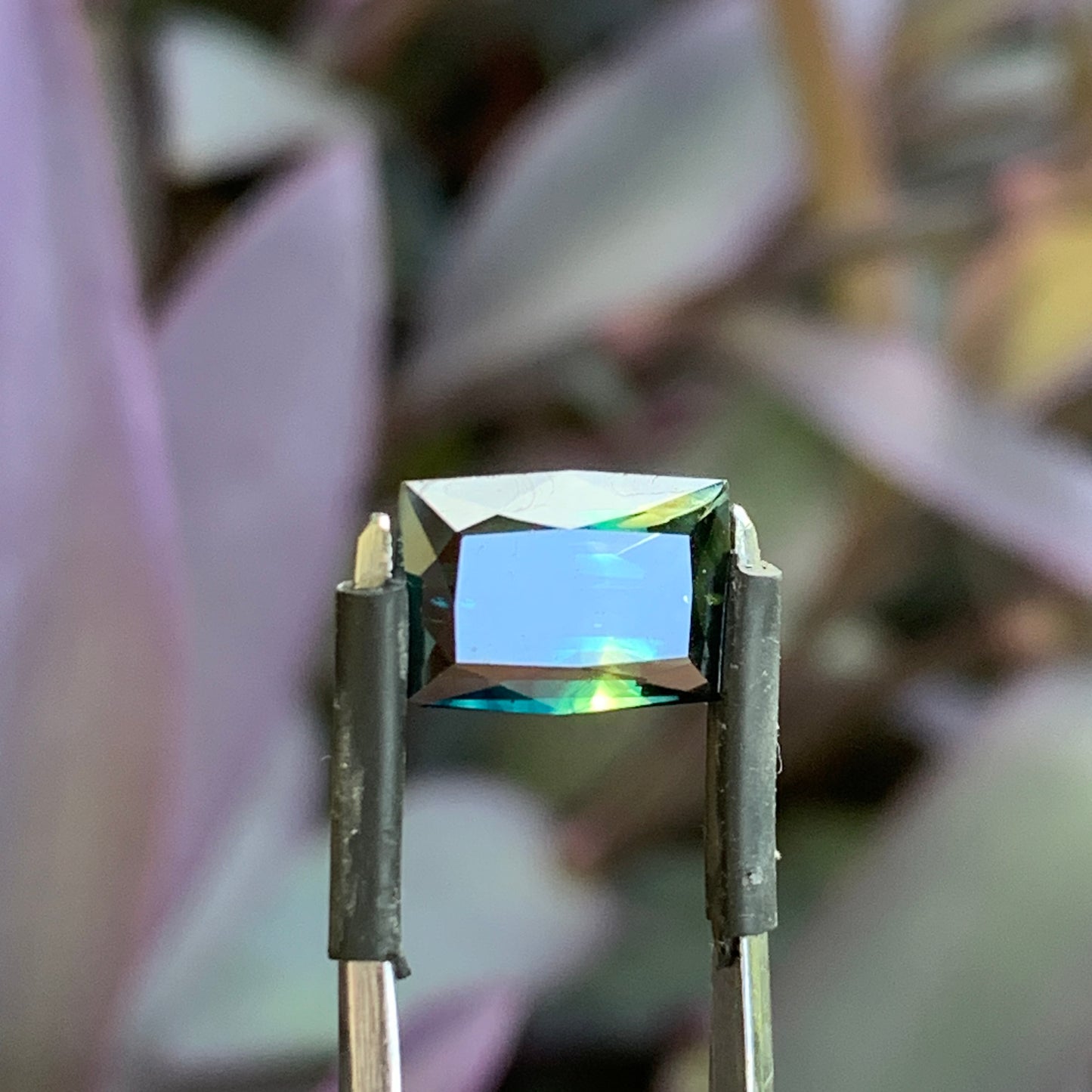 4.4ct Dark emerald cut Australian sapphire