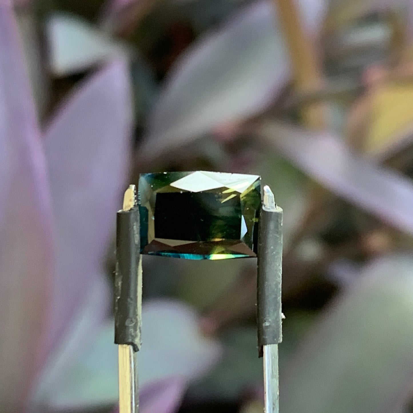 4.4ct Dark emerald cut Australian sapphire