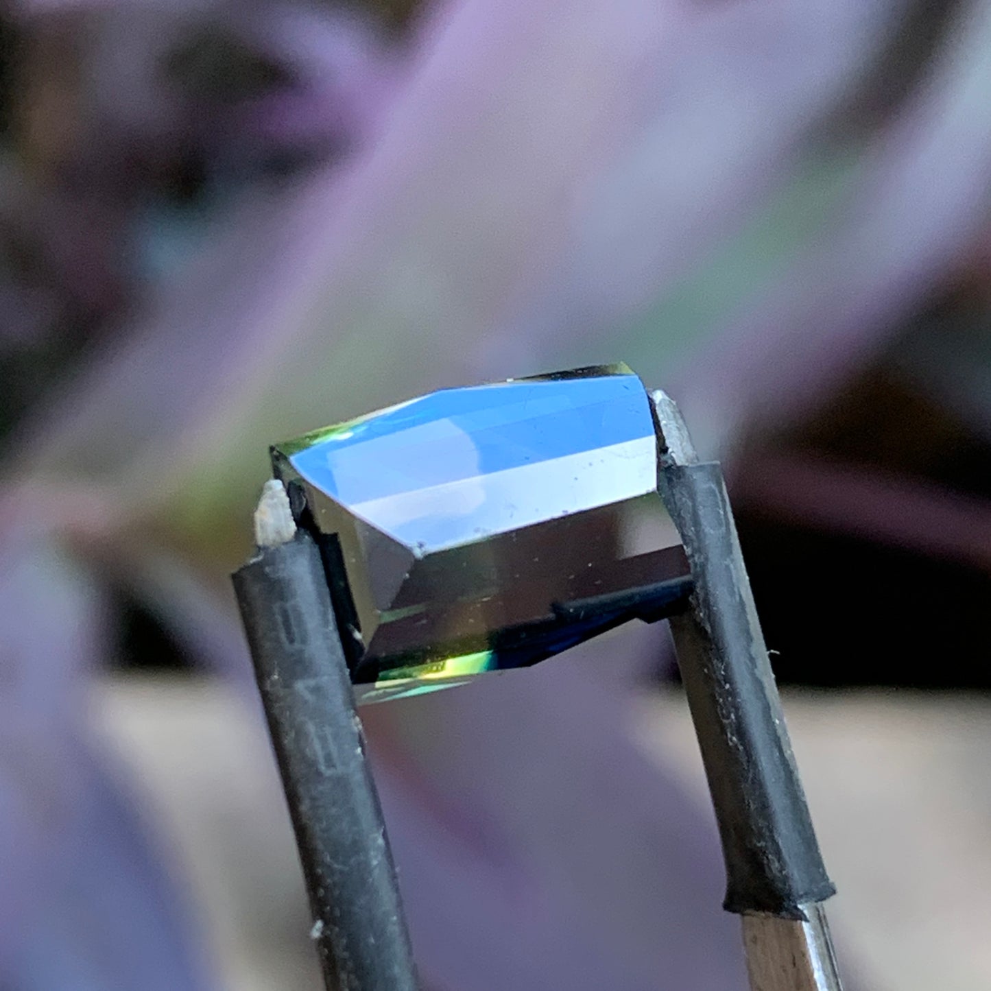 4.4ct Dark emerald cut Australian sapphire