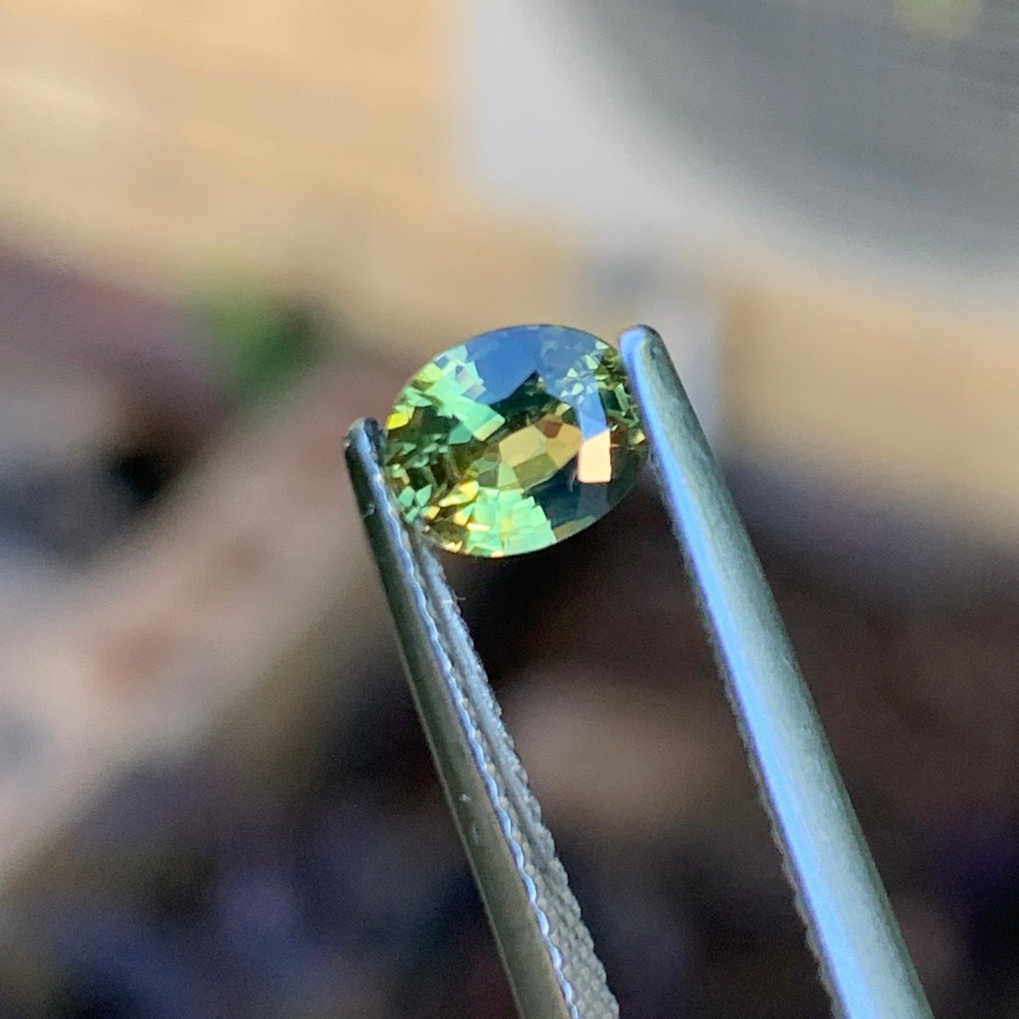 0.96ct Oval Parti yellow Australian Sapphire