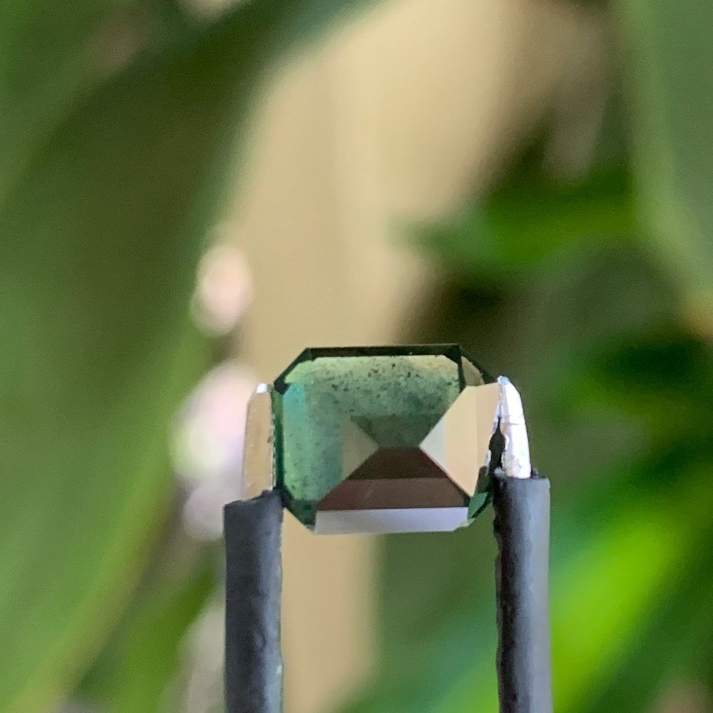 3.0ct emerald cut green Australian sapphire