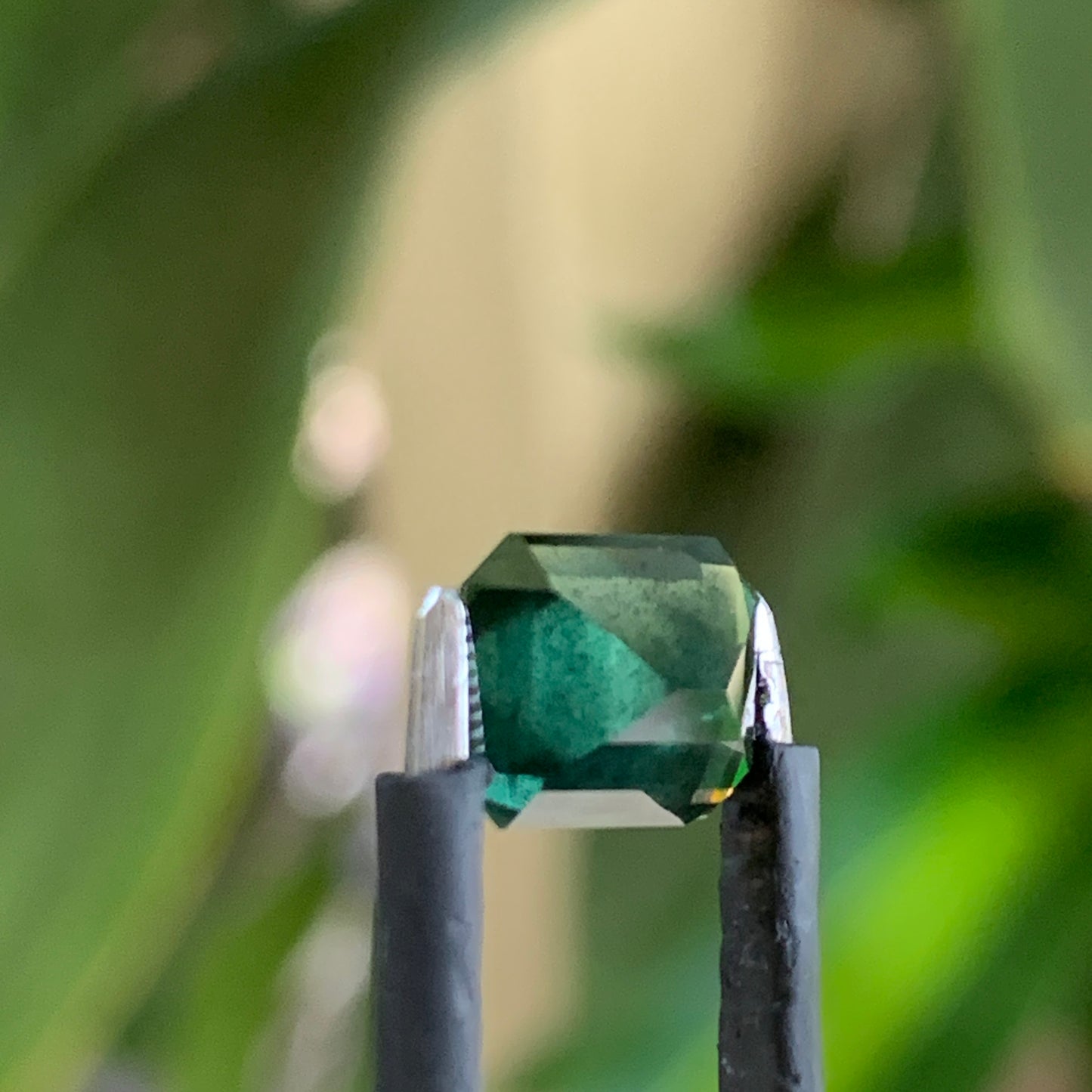 3.0ct emerald cut green Australian sapphire