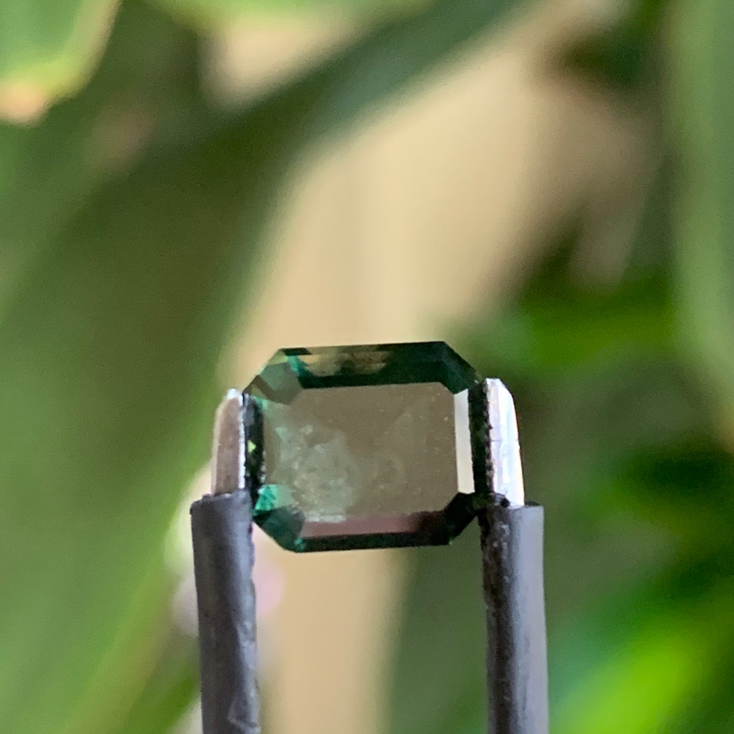 3.0ct emerald cut green Australian sapphire