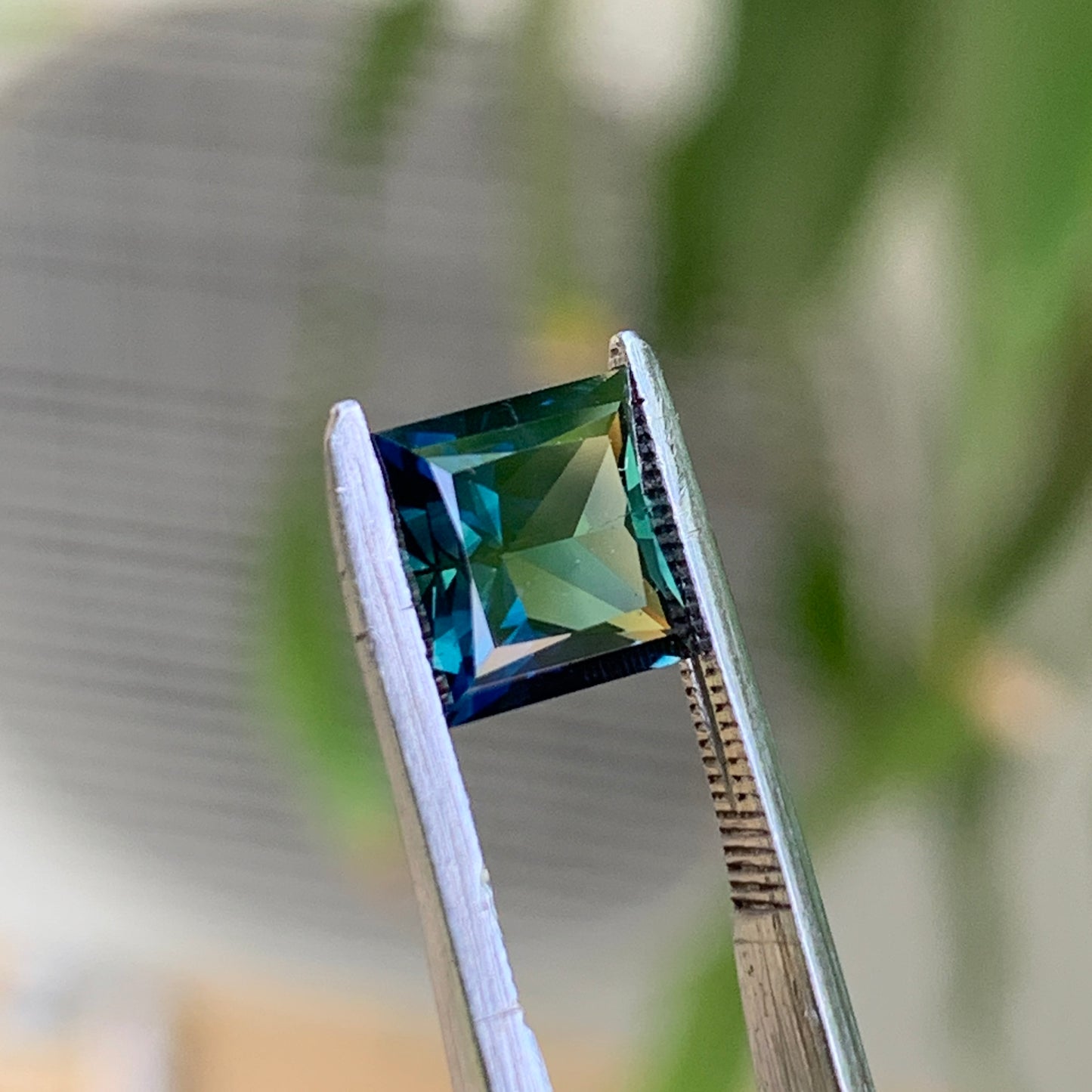 2.2ct Teal Square cut Australian Sapphire