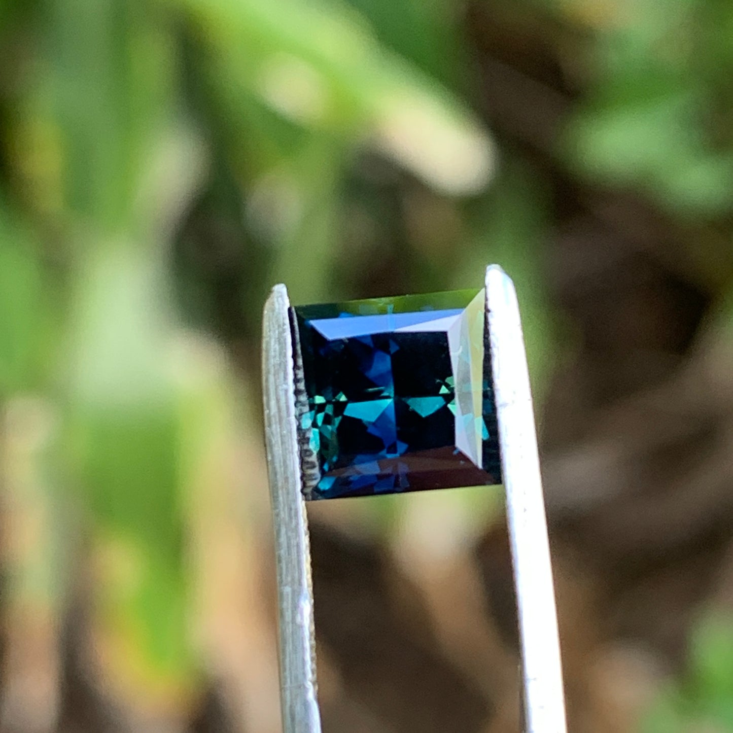 2.2ct Teal Square cut Australian Sapphire