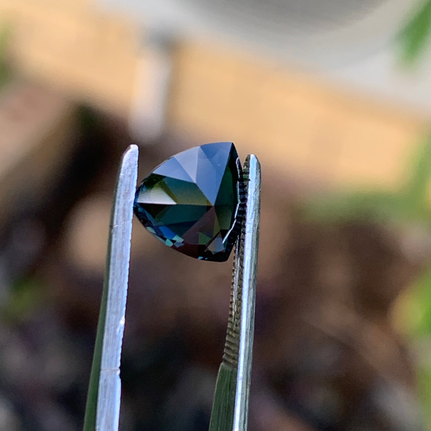 1.63ct Midnight Blue Trillion cut Australian sapphire