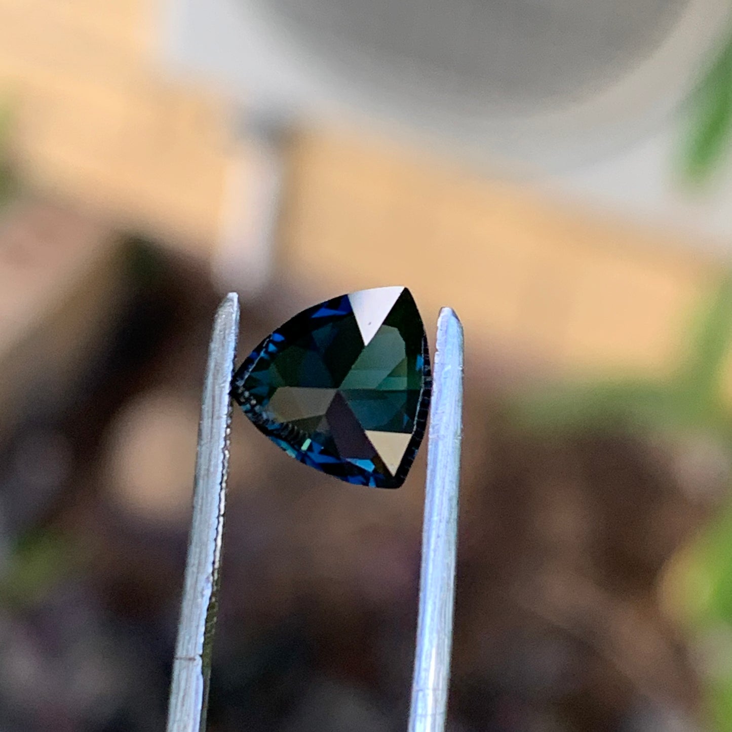 1.63ct Midnight Blue Trillion cut Australian sapphire