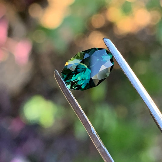 1.8ct Teal Oval Australian Sapphire