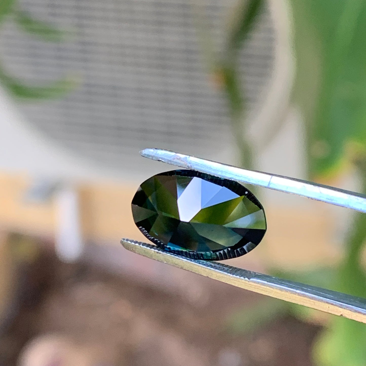 5.41ct midnight blue oval australian sapphire
