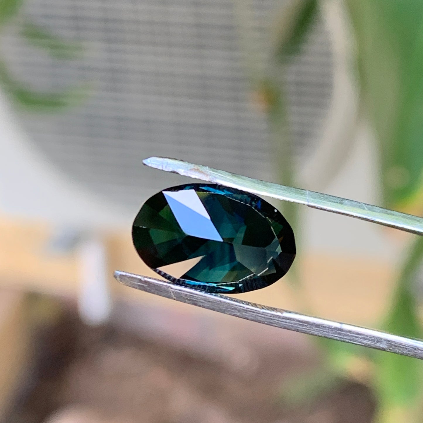 5.41ct midnight blue oval australian sapphire