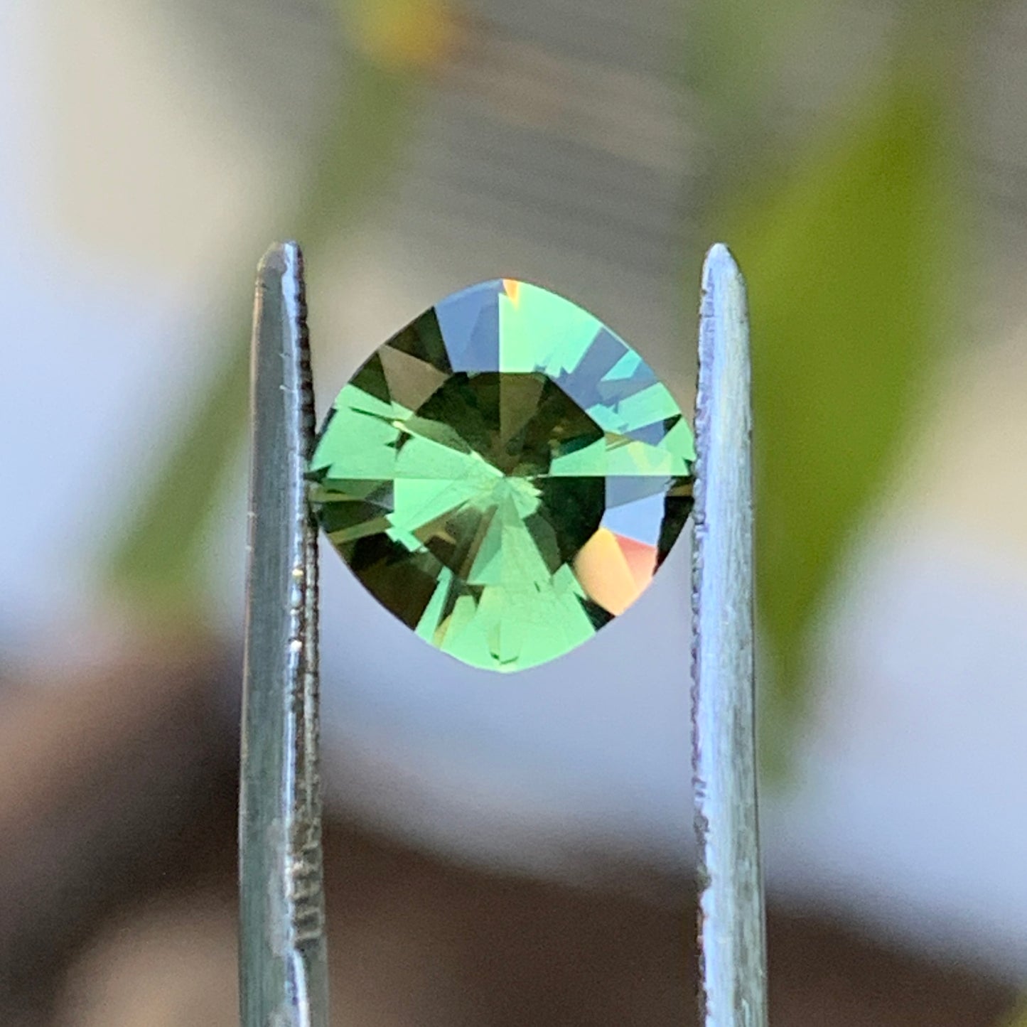 1.4ct cushion parti australian sapphire - unheated