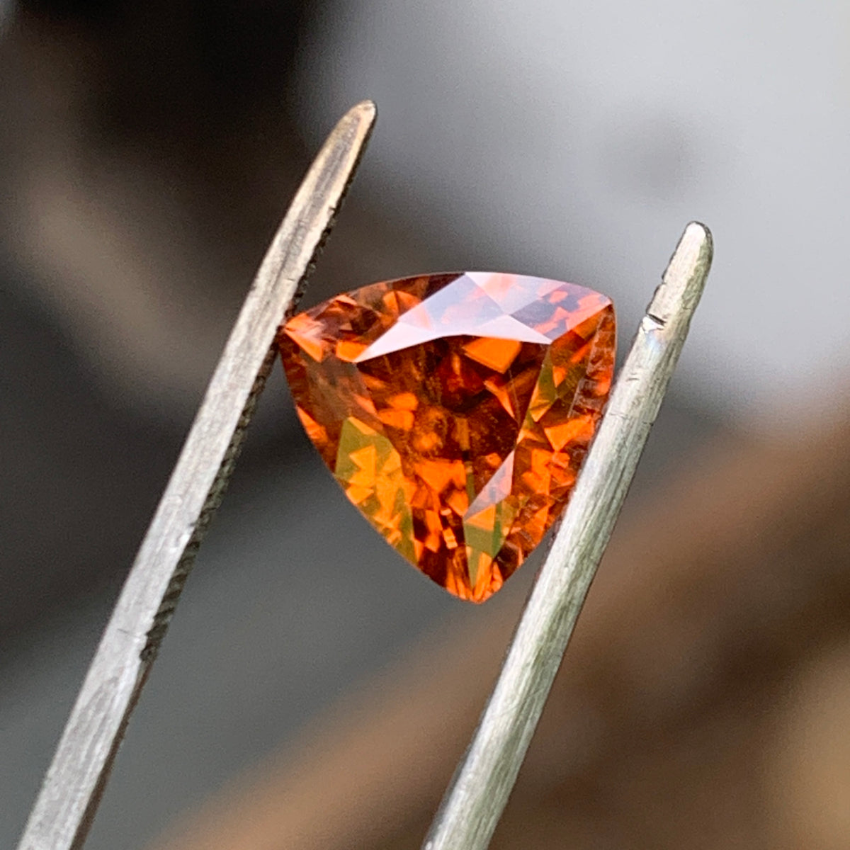 2.18ct Australian Zircon trilliant