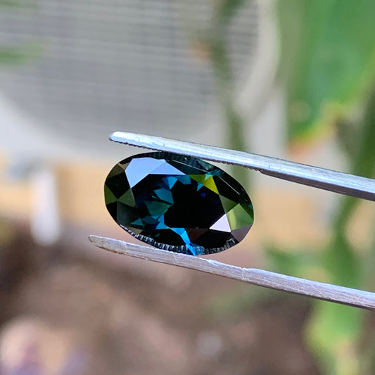 5.41ct midnight blue oval australian sapphire