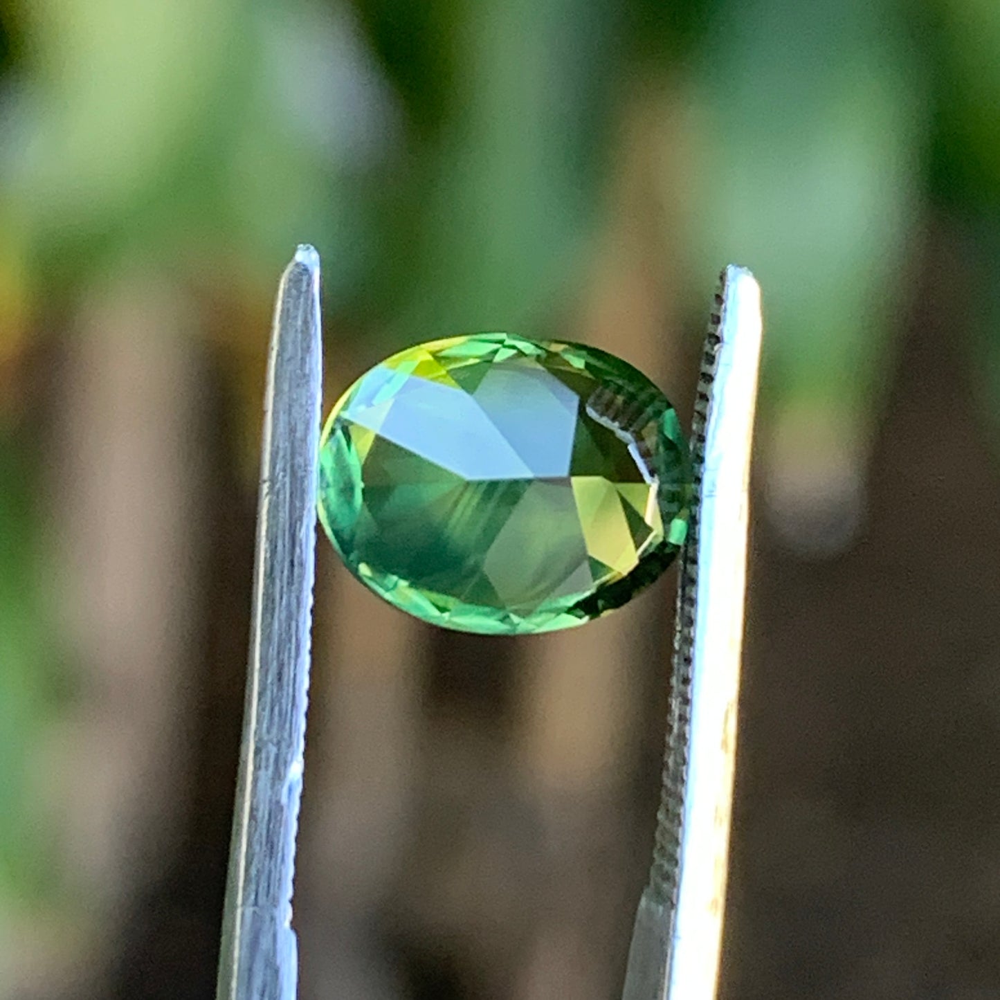 1.83ct Green Parti  Oval Australian Sapphire - unheated