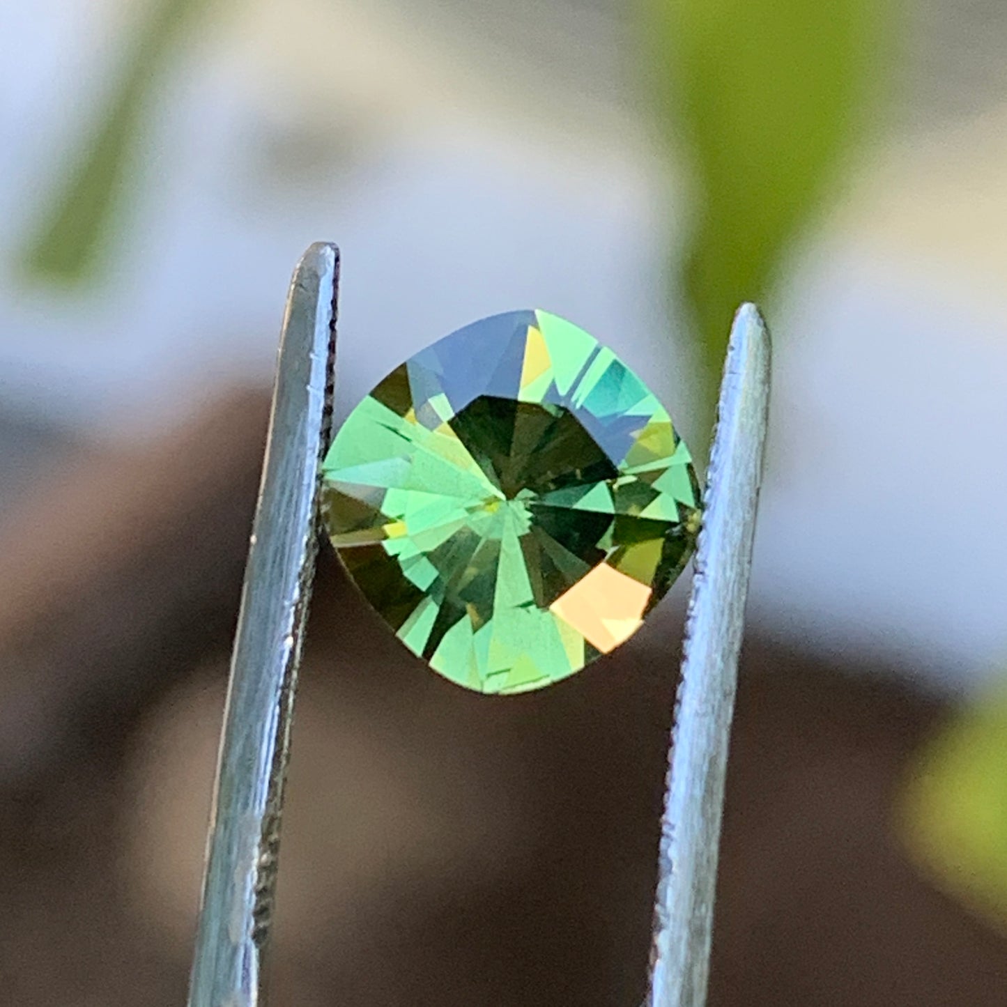 1.4ct cushion parti australian sapphire - unheated