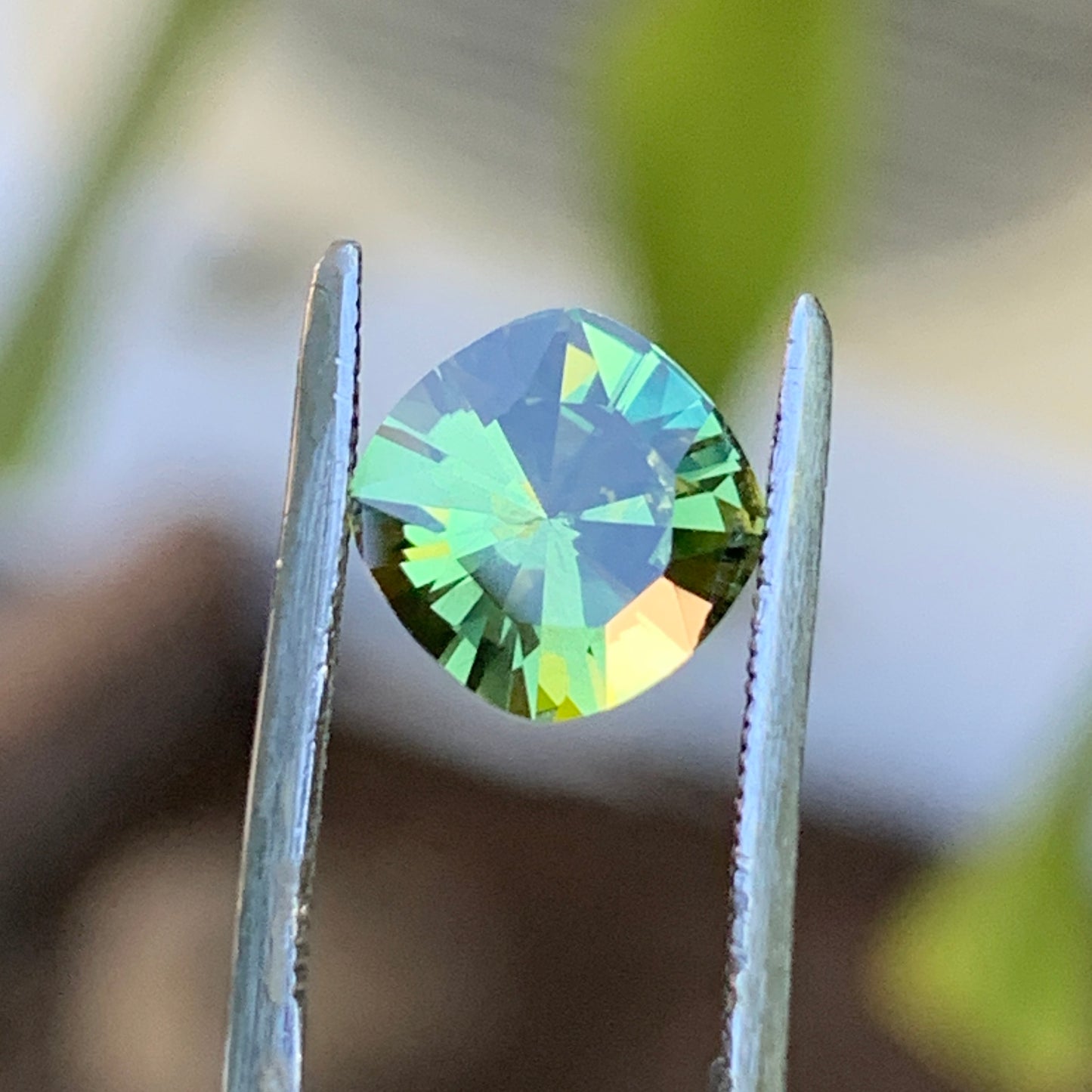 1.4ct cushion parti australian sapphire - unheated