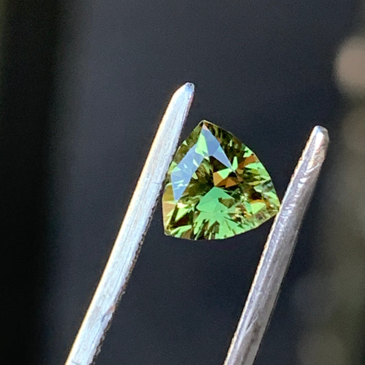 .53pt Yellow Trillion Australian sapphire - unheated