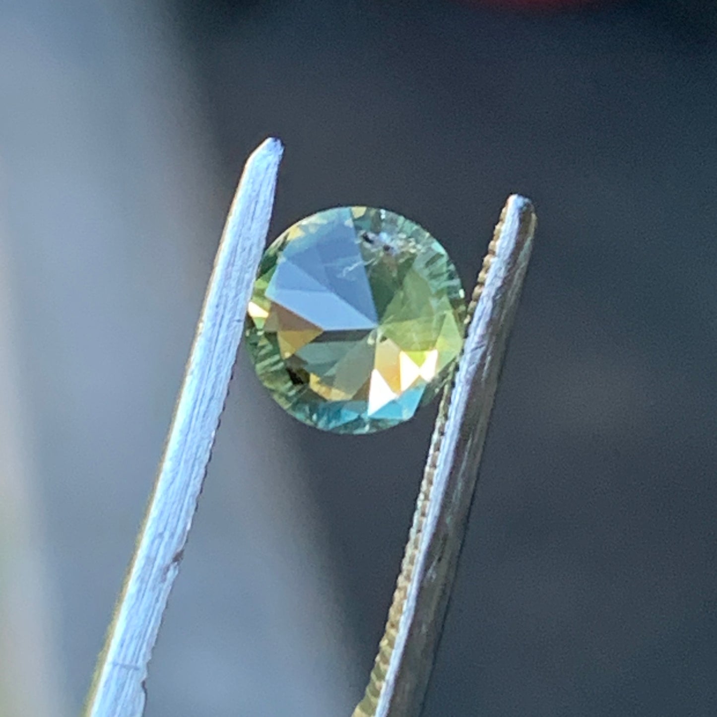 .78pt teal round Australian sapphire - unheated