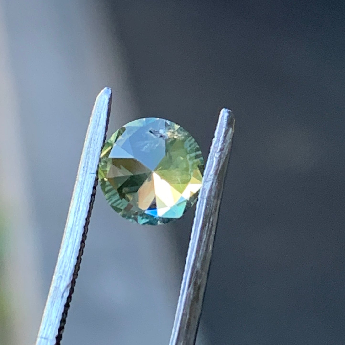 .78pt teal round Australian sapphire - unheated