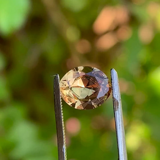 1.24ct Orange Oval Sapphire - Unheated